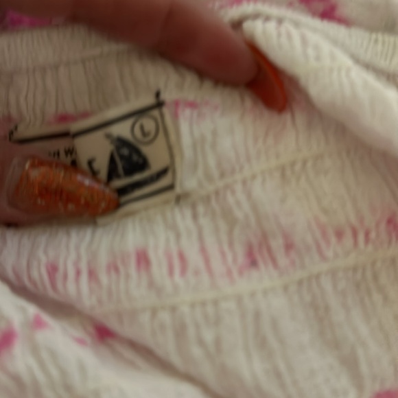 Pink and white midi dress halter top like new - Picture 4 of 4